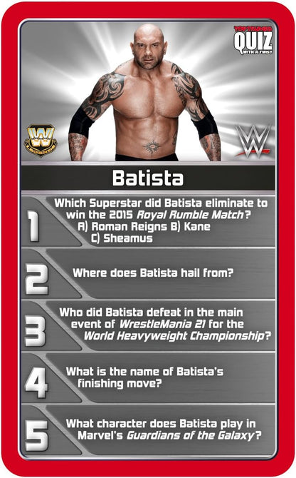 WWE Top Trumps Quiz Game, for 8 years to 99 years