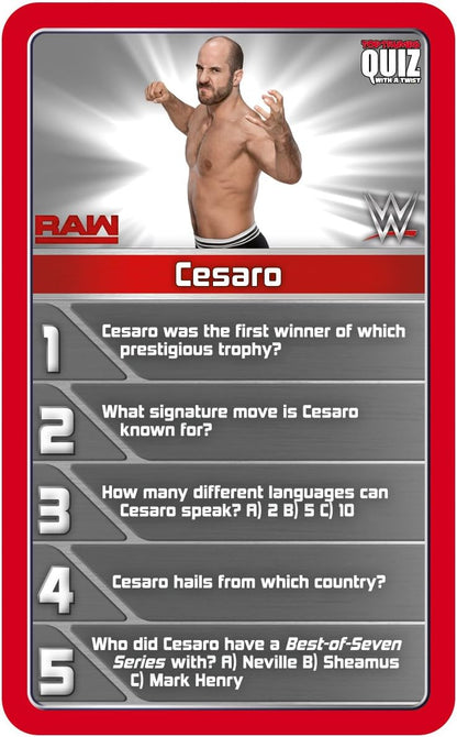 WWE Top Trumps Quiz Game, for 8 years to 99 years