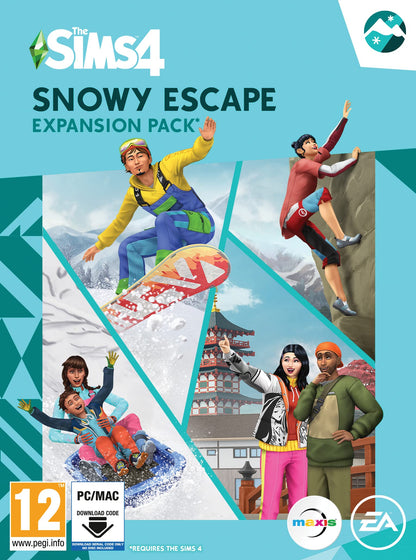The Sims 4 Snowy Escape (EP10) | Expansion Pack | PC/Mac | VideoGame | Code In A box | English Windows/MAC Snowy Escape