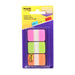 Post-it Tabs, 22/Color, 66/Dispenser, 1 in Wide, Pink, Green, Orange (686-PGO