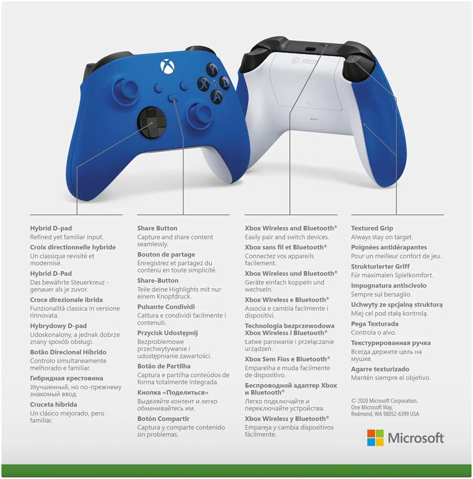 Xbox Wireless Controller – Shock Blue