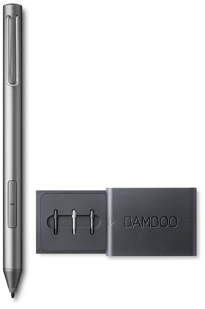 Wacom Bamboo Ink-Active Stylus, Gray & ACK42416 - Tip Set for the Bamboo Ink Stylus