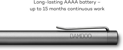 Wacom Bamboo Ink-Active Stylus, Gray & ACK42416 - Tip Set for the Bamboo Ink Stylus