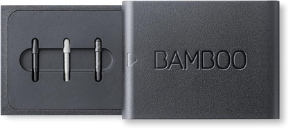 Wacom Bamboo Ink-Active Stylus, Gray & ACK42416 - Tip Set for the Bamboo Ink Stylus