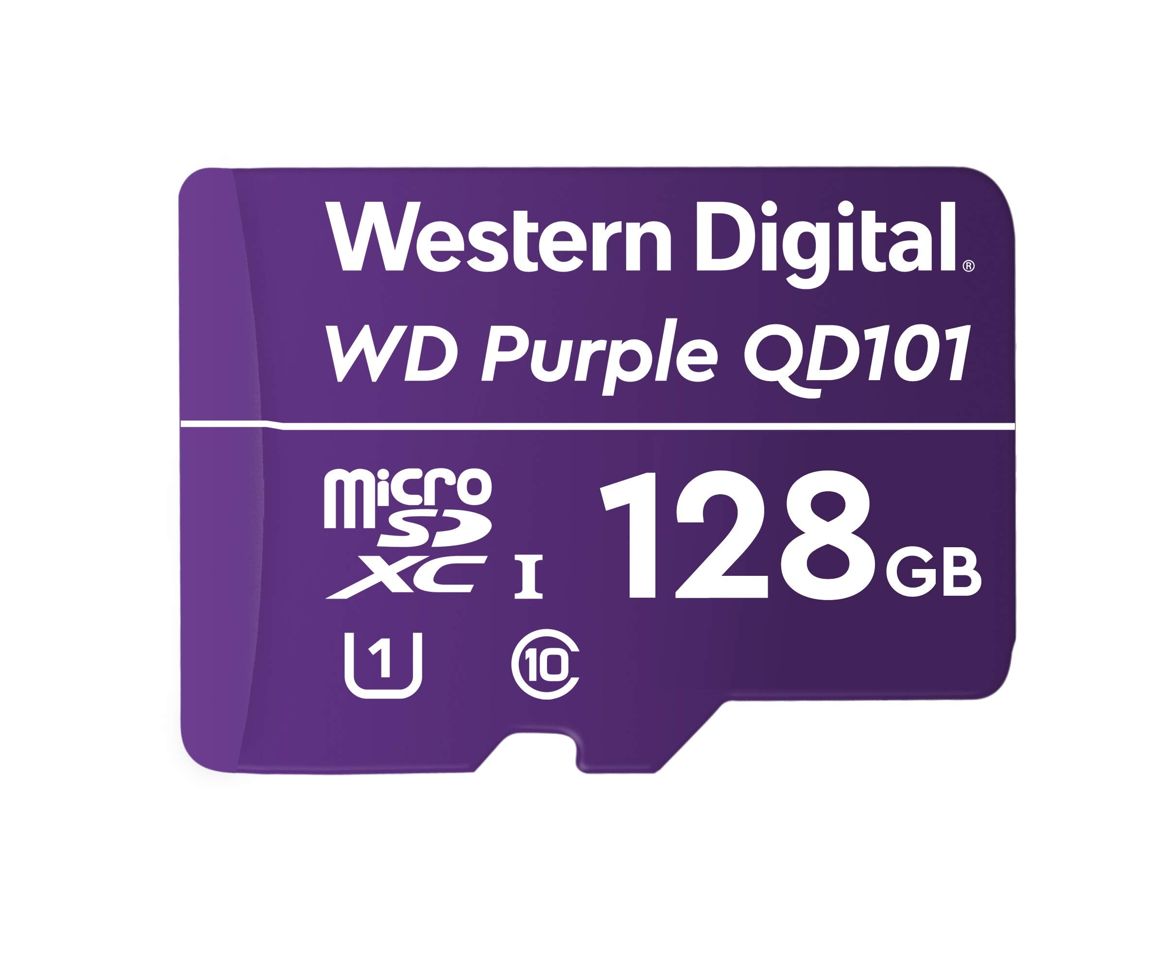 Western Digital WD Purple SC QD101 128GB Smart Video Surveillance microSDXC Card, Ultra Endurance Up to 64 TBW 128GB Current Version