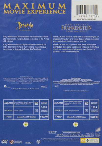 Bram Stoker's Dracula / Mary Shelley's Frankenstein (Double Feature