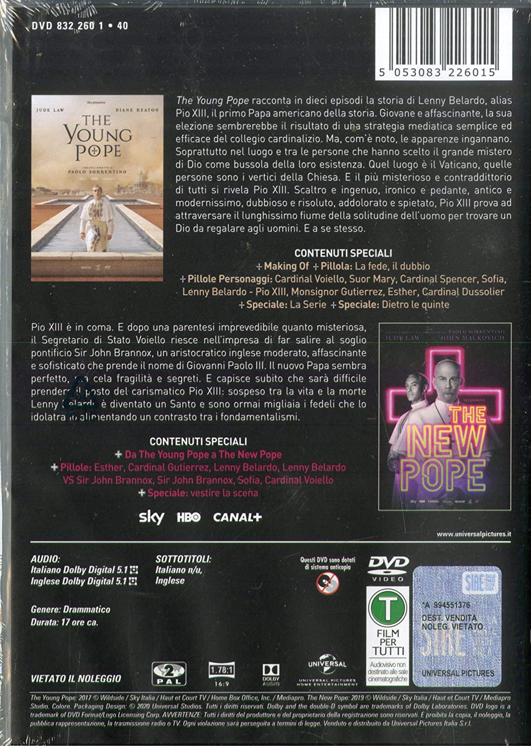 The Young Pope + the New Pope - Coll.Comp. ( Box 6 Dv)