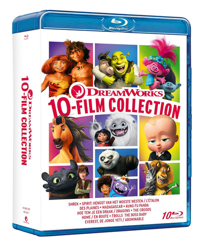 Dreamworks 10 Movie Collection ( Box 10 Br) (Spirit,Shrek,Baby Boss,Trools )