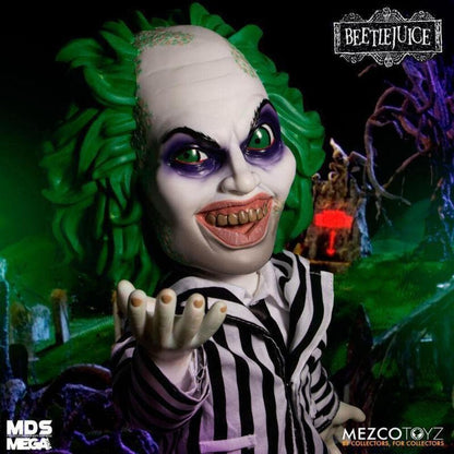 Mezco - Figurne Beetlejuice - Beetlejuice Talking 38cm - 0696198904031, Multi-Colored, Standard
