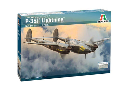 Italeri 1446S 1:72 US P-38J Lightning, Building, Standing Model Making, Crafts, Hobby, Gluing, Plastic Construction Kit, True to Detail
