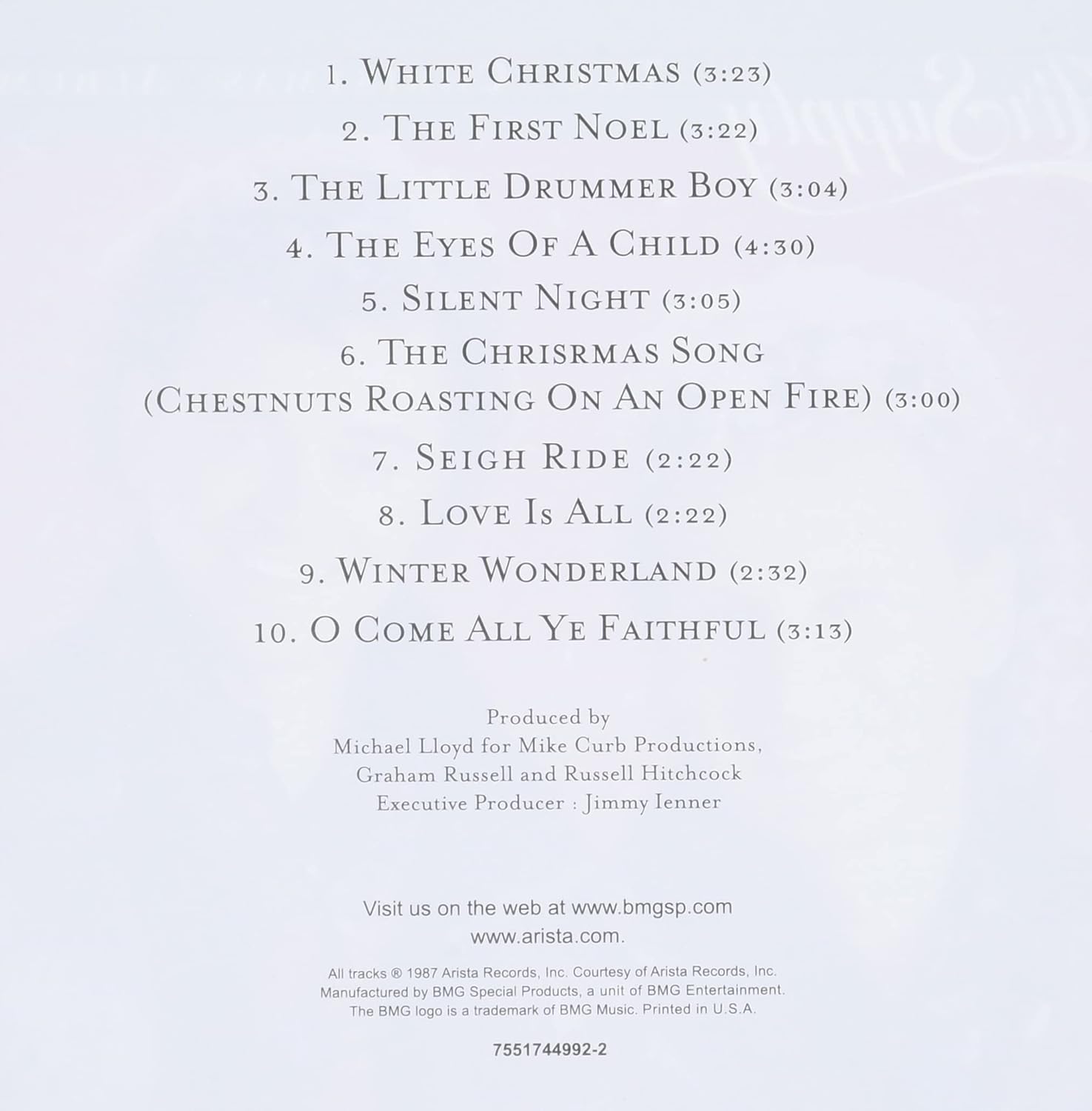 Air Supply Christmas Album