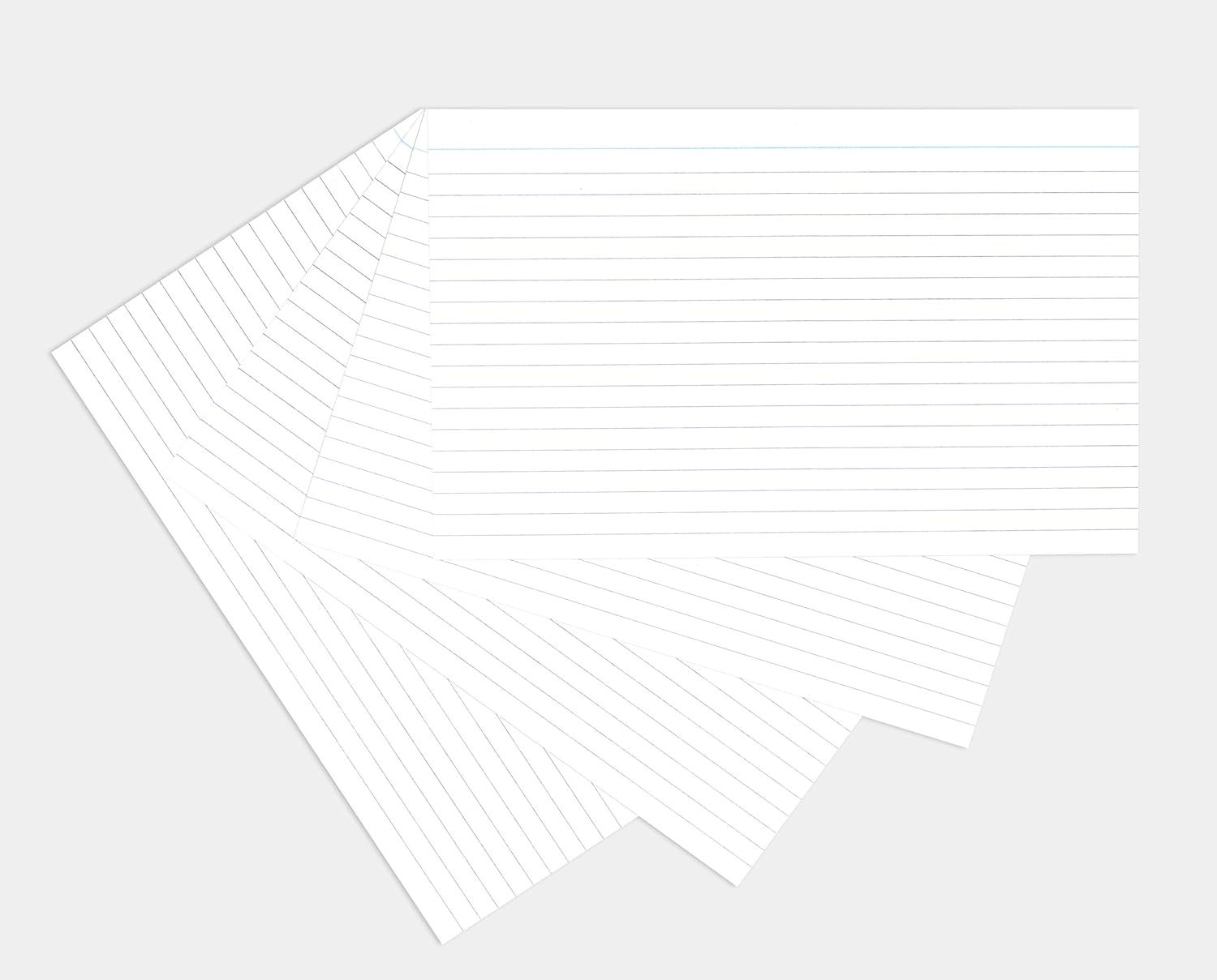 Silvine 8x5" White Record Cards - Lined with Headline, 100 Cards per Pack. Ref 585W (203 x 127mm