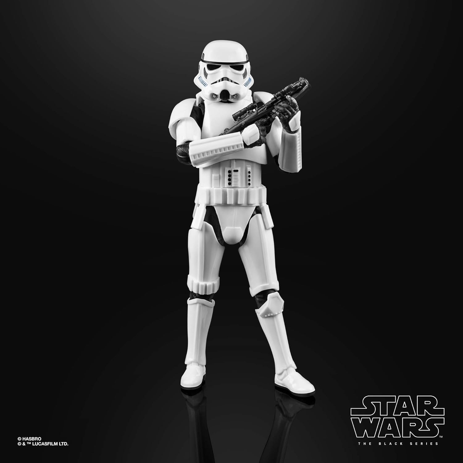 Star Wars The Black Series Imperial Stormtrooper Toy 6-Inch Scale The Mandalorian Collectible Action Figure, Children From 4 Years Old