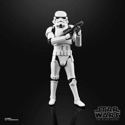 Star Wars The Black Series Imperial Stormtrooper Toy 6-Inch Scale The Mandalorian Collectible Action Figure, Children From 4 Years Old