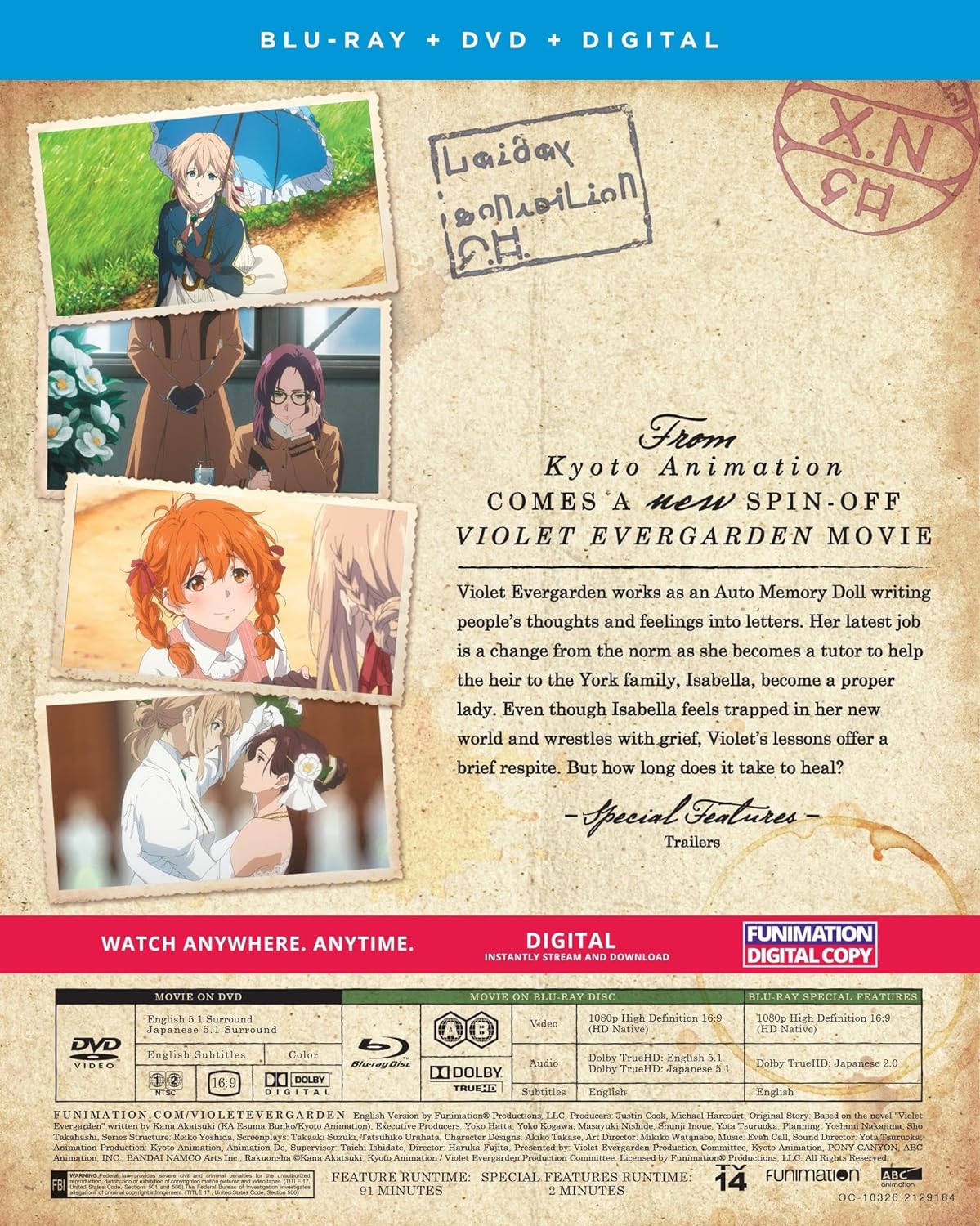 Violet Evergarden: Eternity and the Auto Memory Doll