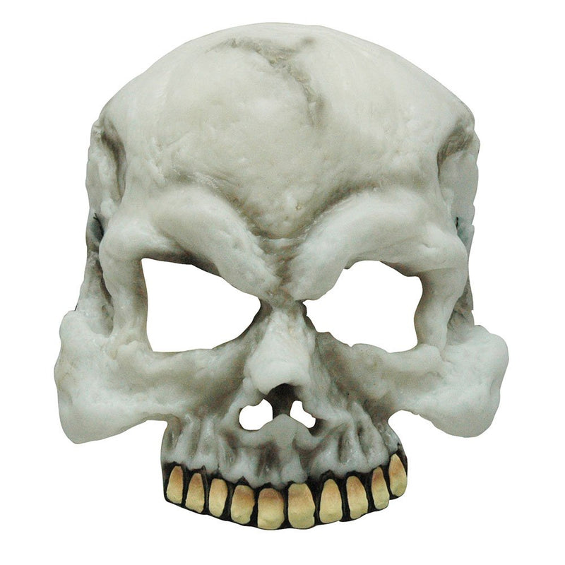 Bristol Novelty BM385 Glow in The Dark Skull Half Mask, Unisex-Adult, White, One Size