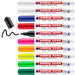 edding 4095 chalk marker - multi-coloured - 10 chalk pens - round nib 2-3 mm - medium-nib wet wipe pen for chalkboards, windows, glass, mirrors - liquid chalk marker pens for opaque coverage