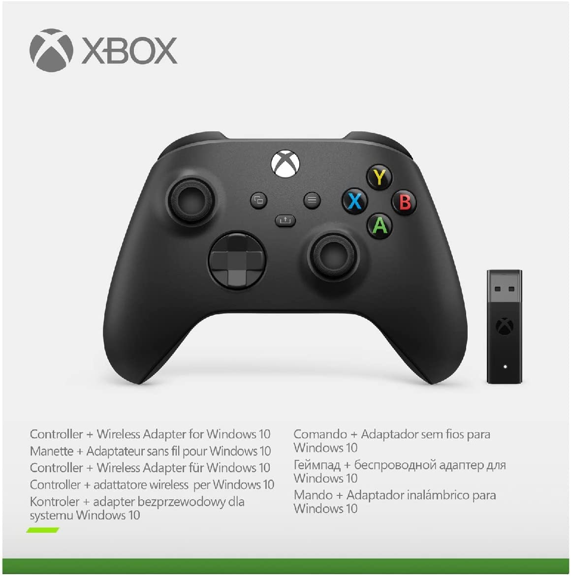 Microsoft Xbox Wireless Controller + Wireless Adapter for Windows (Xbox Series X/