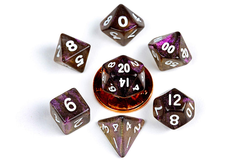 EPHIIONIY Stardust Supervolcano - Juego de Mini Dados (0.394 in