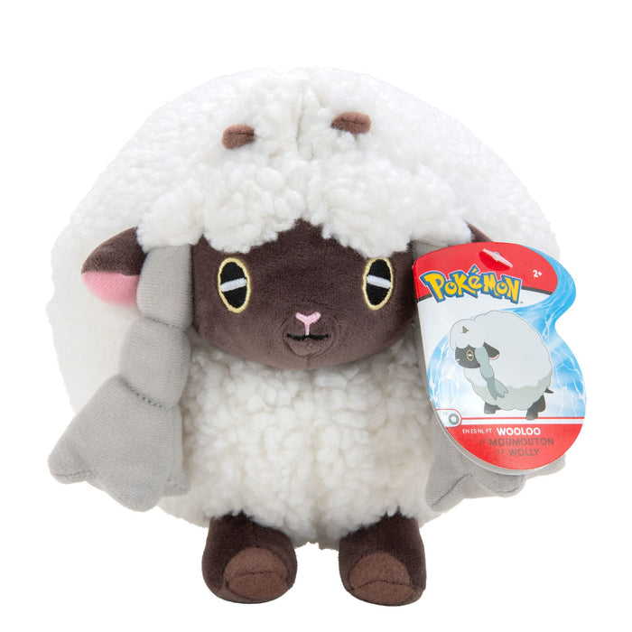 Pokemon PKW0055 Wolly WOOLOO PLUSH-8-Inch Plush-Authentic Details-Toys for Kids, Multicoloured