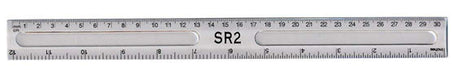 ValueX Plastic Ruler 30cm Clear - 796500/SINGLE
