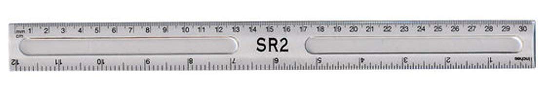 ValueX Plastic Ruler 30cm Clear - 796500/SINGLE