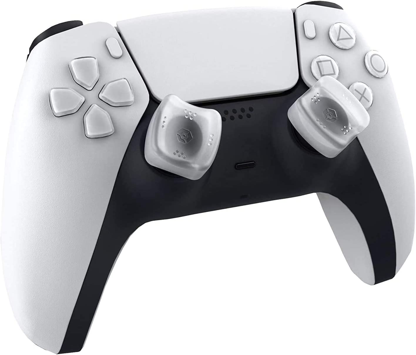 Gioteck SMP PS5 – Thumb Grips PS5 Megapack Caps/Caps/Protective Silicone for Playstation 5 Joysticks – Non-Slip – Aiming Aid – PS5 Controller Protector (3 Pack) White/Blue/Black Pack_PS5