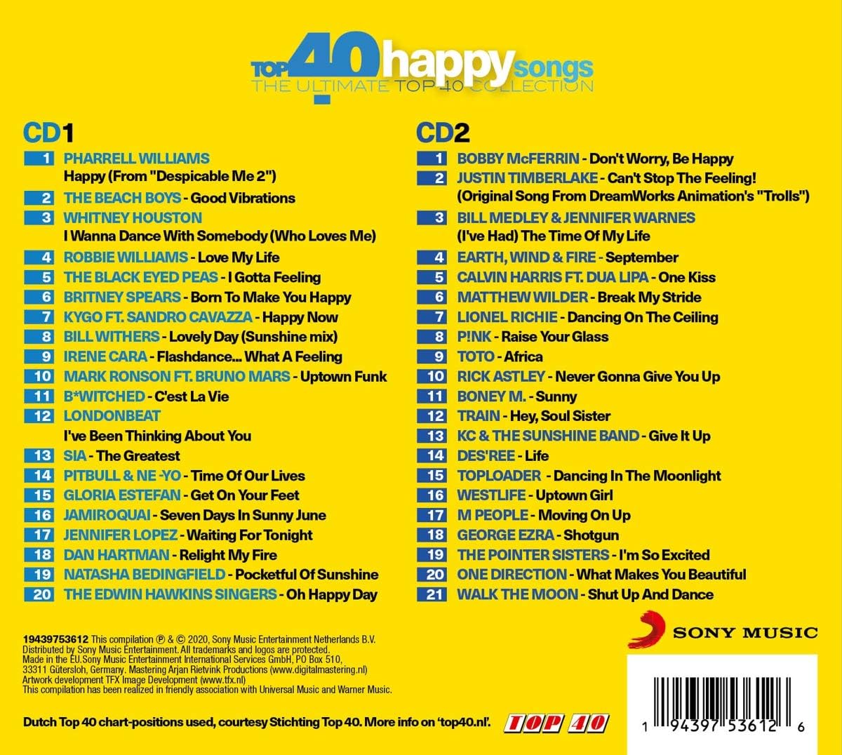 Top 40 - Happy Songs