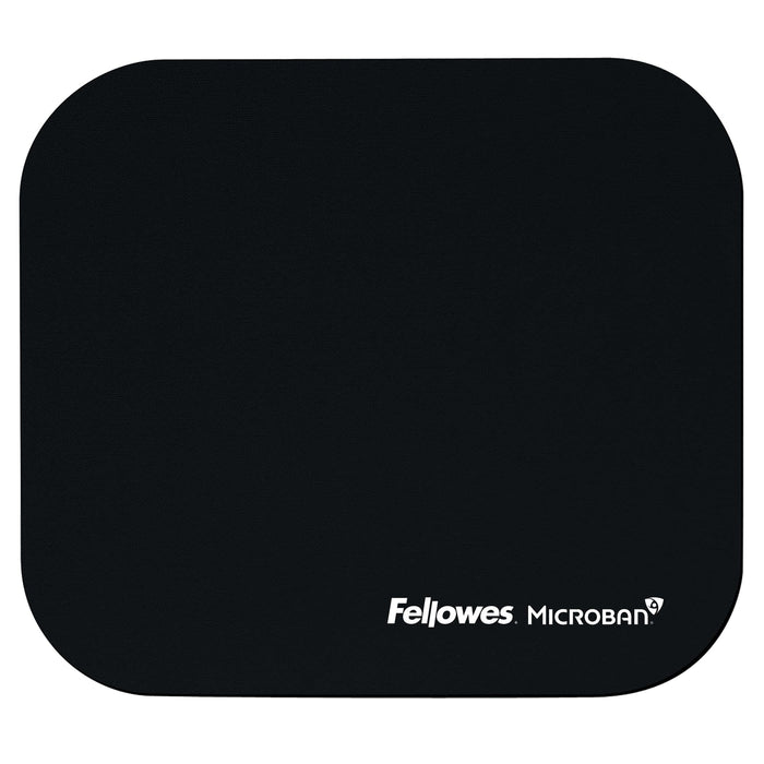Fellowes Mouse Mat with Non-Slip Rubber Base - Mouse Pad with Antibacterial Protection - Suitable for Both Optical and Laser Mice - 199 x 232 x 2mm