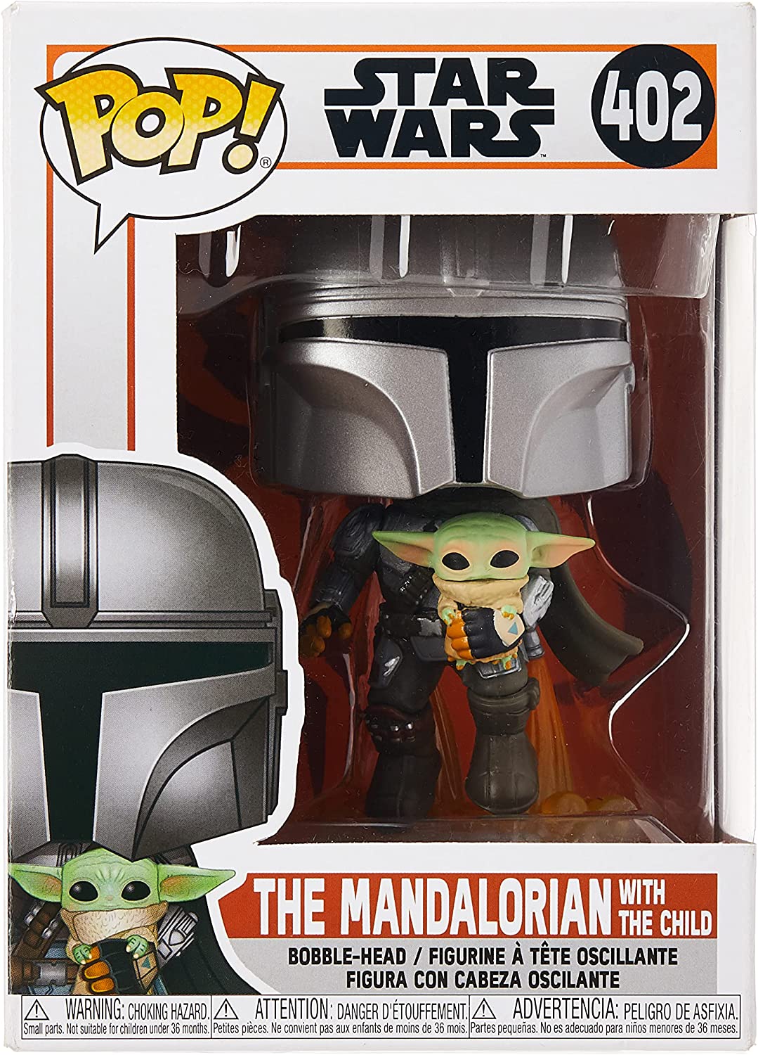 Funko POP Star Wars: The Mandalorian-Mando Flying w/Jet Pack Figura da Collezione, Multicolore, 50959 & Pop Marvel: 80th-First Appearance Spider-Man Collectible Toy, 46952, Multicolour