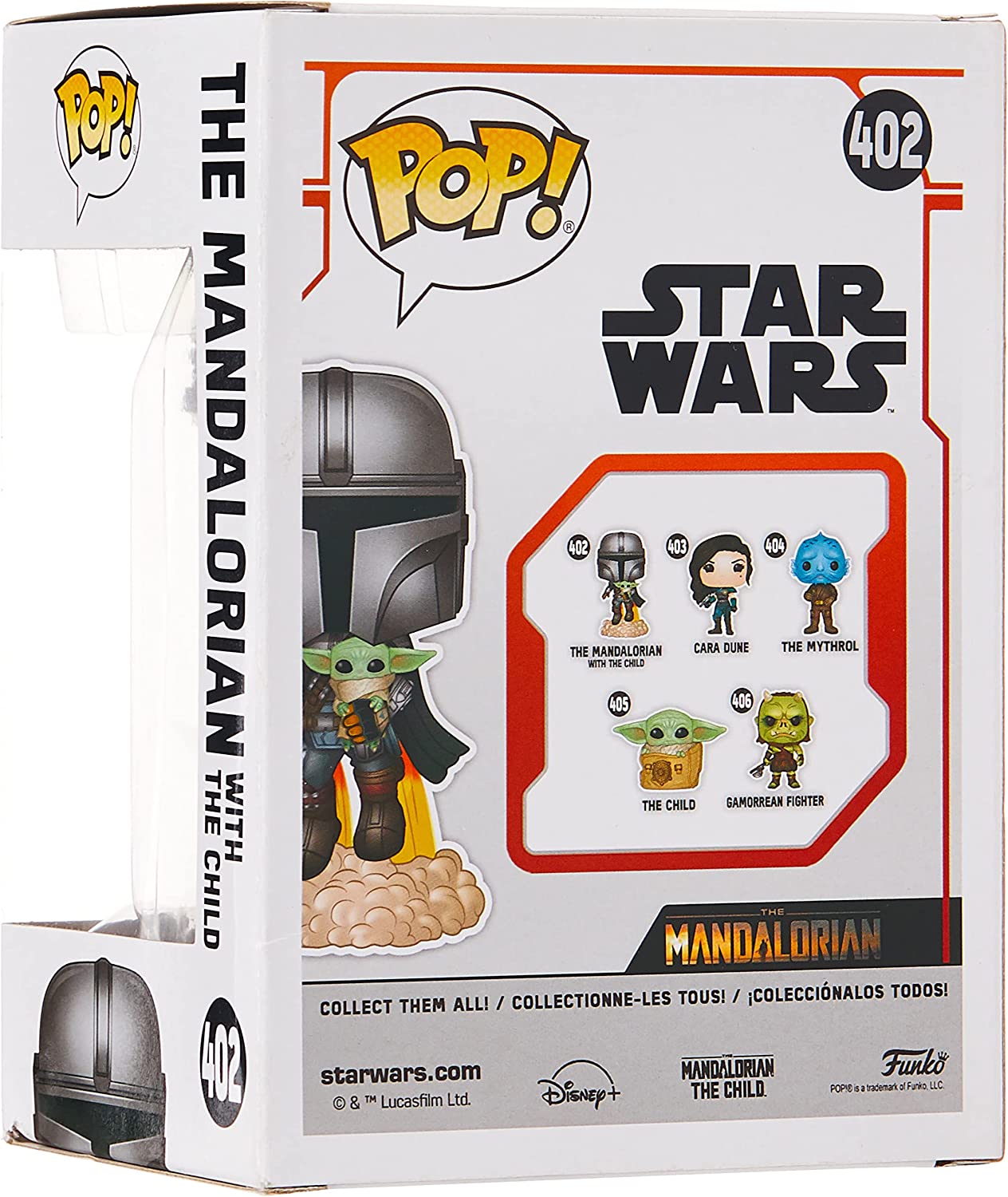 Funko POP Star Wars: The Mandalorian-Mando Flying w/Jet Pack Figura da Collezione, Multicolore, 50959 & Pop Marvel: 80th-First Appearance Spider-Man Collectible Toy, 46952, Multicolour
