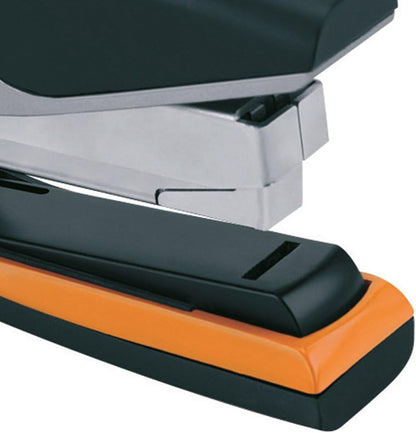 Rexel Optima 40 Low Force Stapler, 40 Sheet Capacity, Flat Clinch Stapling, 26/6 Staples Included, Silver/Black & No.56 26/6 mm Standard Staples, for Stapling up to 20 Sheets, Box of 1000