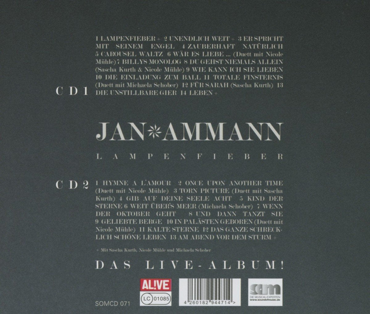 AMMANN, JAN - LAMPENFIEBER: DAS LIVE-ALBUM