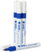 Hainenko Whiteboard Slimline Dry Wipe Marker with Fine Bullet Tip - Blue (Pack of 10