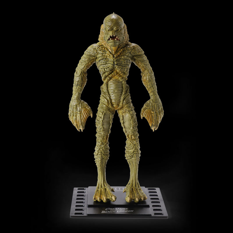 Bendyfigs Creature From The Black Lagoon by The Noble Collection - Officially Licensed 19cm Gill-Man Bendable Toy Posable Collectable Doll Figures With Stand - For Kids & Adults