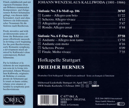 Sinfonien Nos. 5 Op. 106 and 6 Op. 32