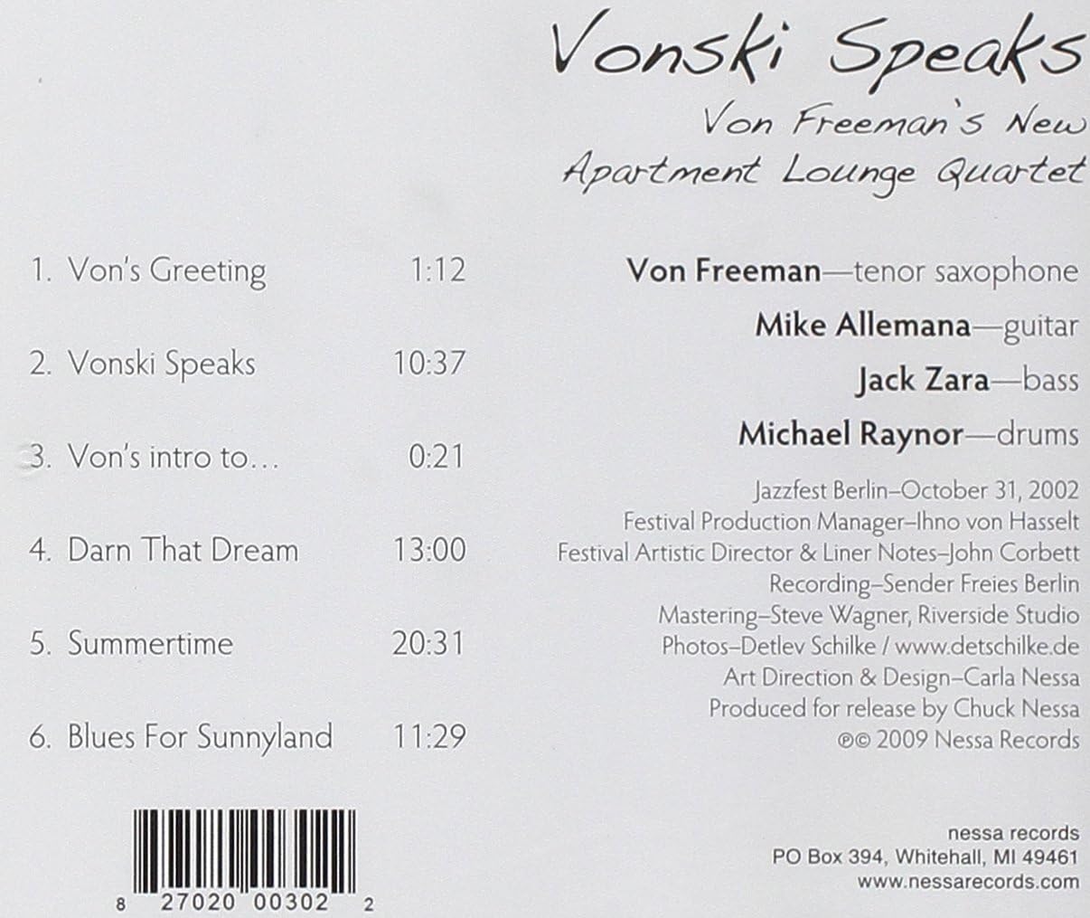 Vonski Speaks