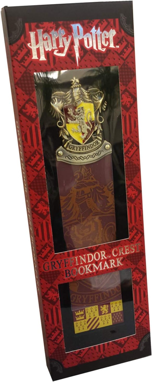 The Noble Collection Harry Potter Gryffindor Crest Bookmark - 10in (25cm) Hand-Enamelled Hogwarts Bookmark - Harry Potter Film Set Movie Props Gifts