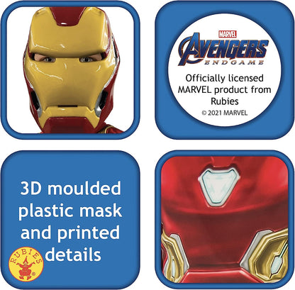 Rubie's Official Marvel Avengers Endgame Iron Man Classic Childs Costume, Kids Superhero Fancy Dress