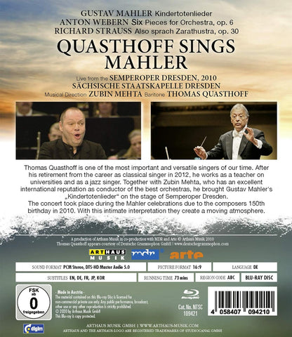 Thomas Quastoff - Quastoff Sings Mahler (Region 0