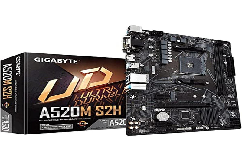 GIGABYTE A520M S2H mATX Motherboard for AMD AM4 CPUs
