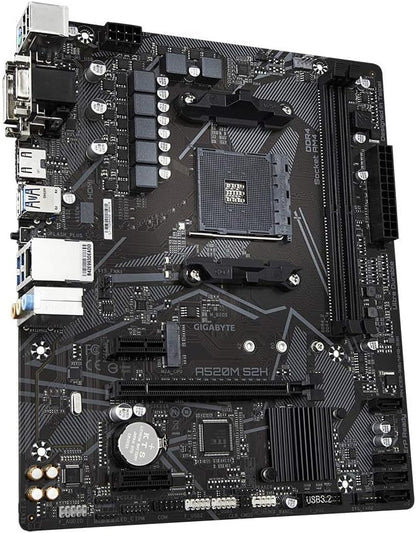 GIGABYTE A520M S2H mATX Motherboard for AMD AM4 CPUs