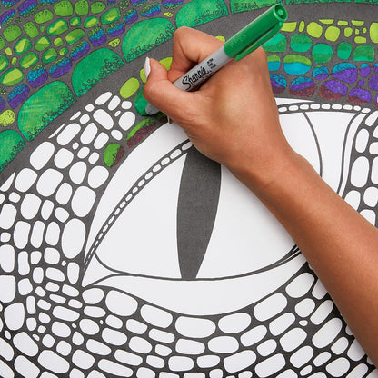 Sharpie Permanent Markers | Ultra Fine Point for Precise Marks | Black Ink | 2 Marker Pens