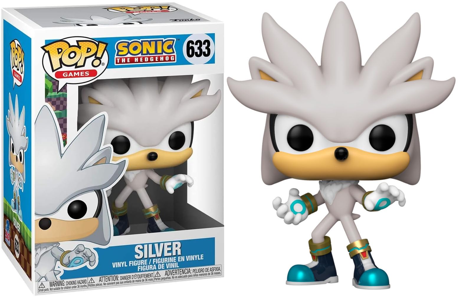 Funko POP! Games: Sonic 30th-Silver Hedgehog the Hedgehog - Sonic the Hedgehog - Collectable Vinyl Figure - Gift Idea - Official Merchandise - Toys for Kids & Adults - Video Games Fans Pop! Vinyl
