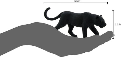 MOJO - Black Panther | Hand-Painted Toy Figure | Wildlife Collection | True to Life & Highly Detailed | Designed in UK.