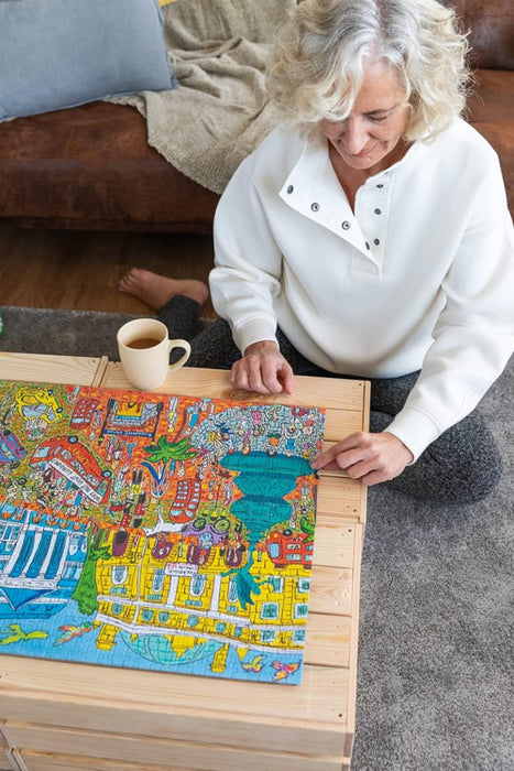 Jumbo, Falcon Deluxe - Looking Across The River, Jigsaw Puzzles for Adults, 500 Piece