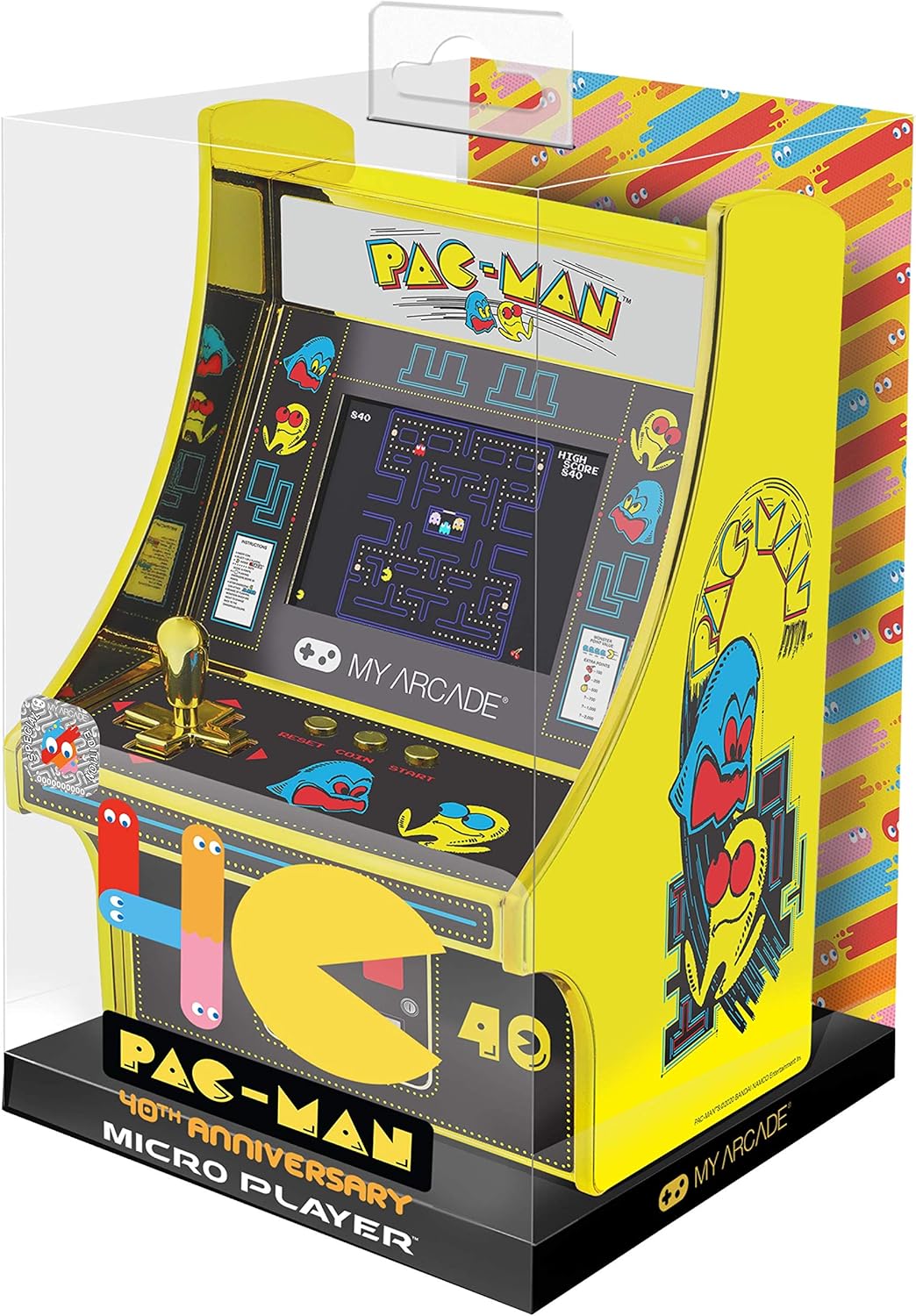6.75" COLLECTIBLE RETRO PAC-MAN 40TH ANNIVERSARY MICRO PLAYER (PREMIUM EDITION