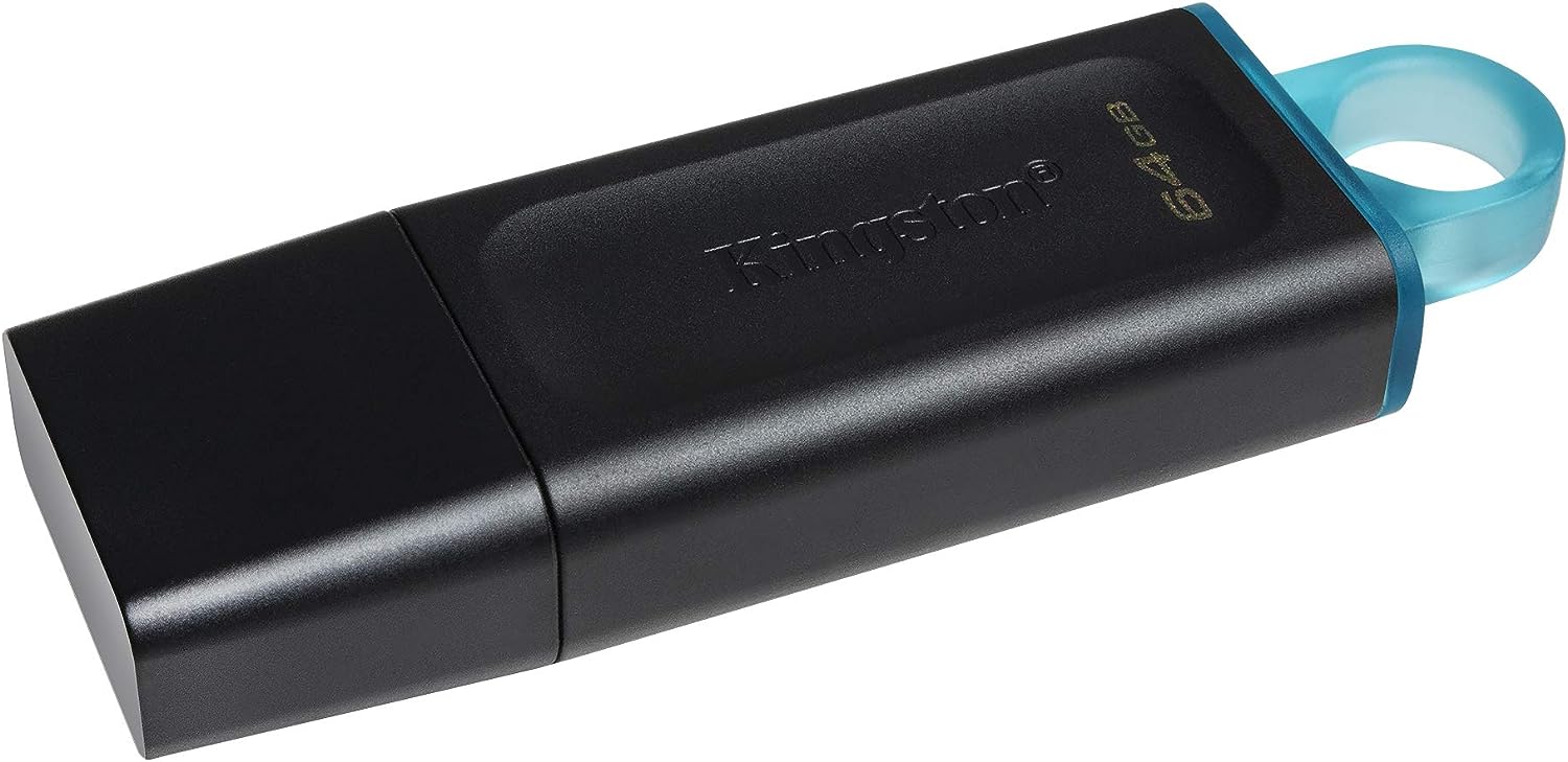 Kingston DataTraveler Exodia DTX/64GB Flash Drive USB 3.2 Gen 1 - with Protective Cap and Keyring in Multiple Colours