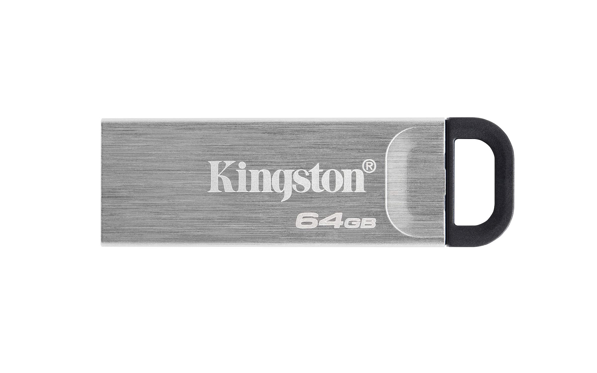 Kingston DataTraveler Kyson USB 3.2 Flash Drive 64GB - Gen 1 with Stylish Capless Metal Case