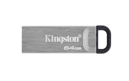 Kingston DataTraveler Kyson USB 3.2 Flash Drive 64GB - Gen 1 with Stylish Capless Metal Case